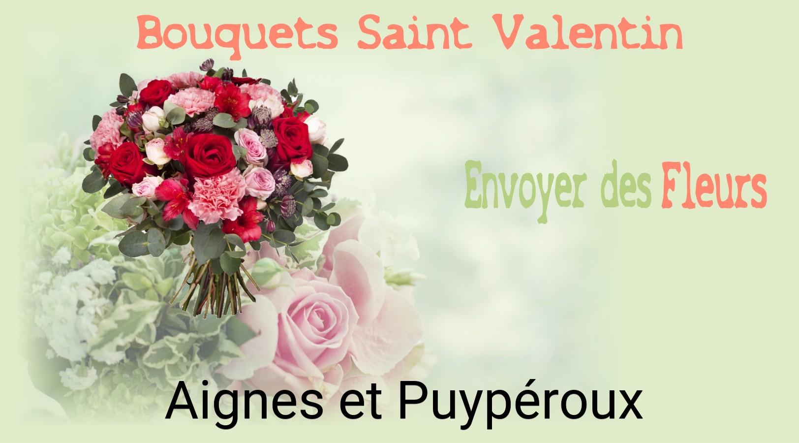 Roses de Saint-Valentin livrées à Aignes-et-Puypéroux